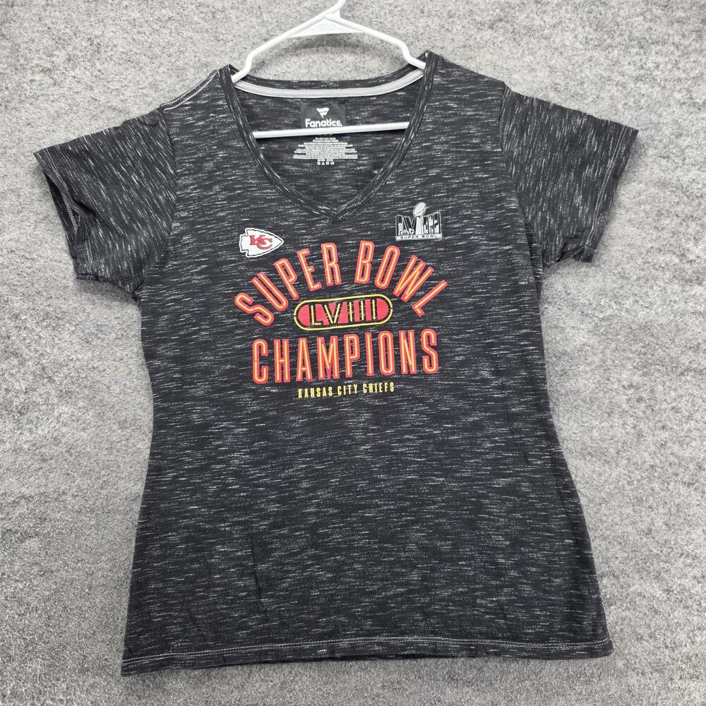 Kansas City Chiefs Shirt Womens Medium NFL Super Bowl LVIII Fanatics Football